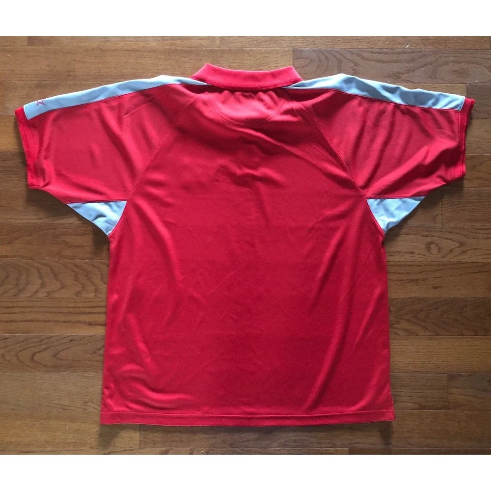 Vintage 90s Starter Ohio State University Red Polo Shirt Red X-Large XL NCAA